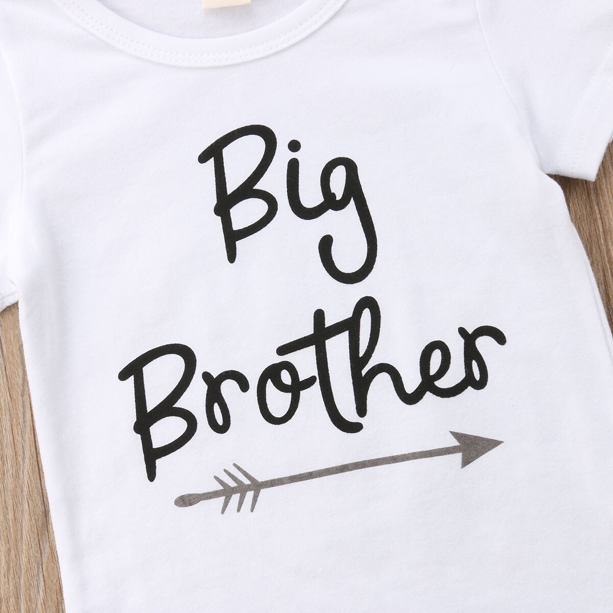 Neue lässig Neugeborenen Baby Junge Mädchen Sommer T-Shirt Kurzen Ärmeln groß Bruder Spitzen Kleine Schwester Strampler Nette Outfit 0-5 T