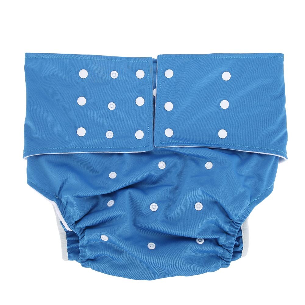 Adult Diapers Waterproof Washable Reusable Elderly Cloth Diapers Pocket Nappies Reusable Diaper Pants For Men & Women: Navy Blue