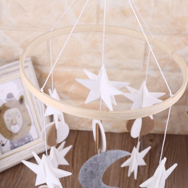 Baby Crib Felt Pendant Musical Mobile Rattle Infant Cot Wind Chime Bed Bell Toys