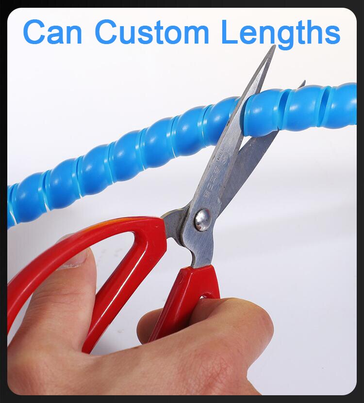 14mm Cable Line Organizer Pipe Protection Flexible Spiral Wrap Winding Cable Wire Protector Cover Tube Cable Management Cord