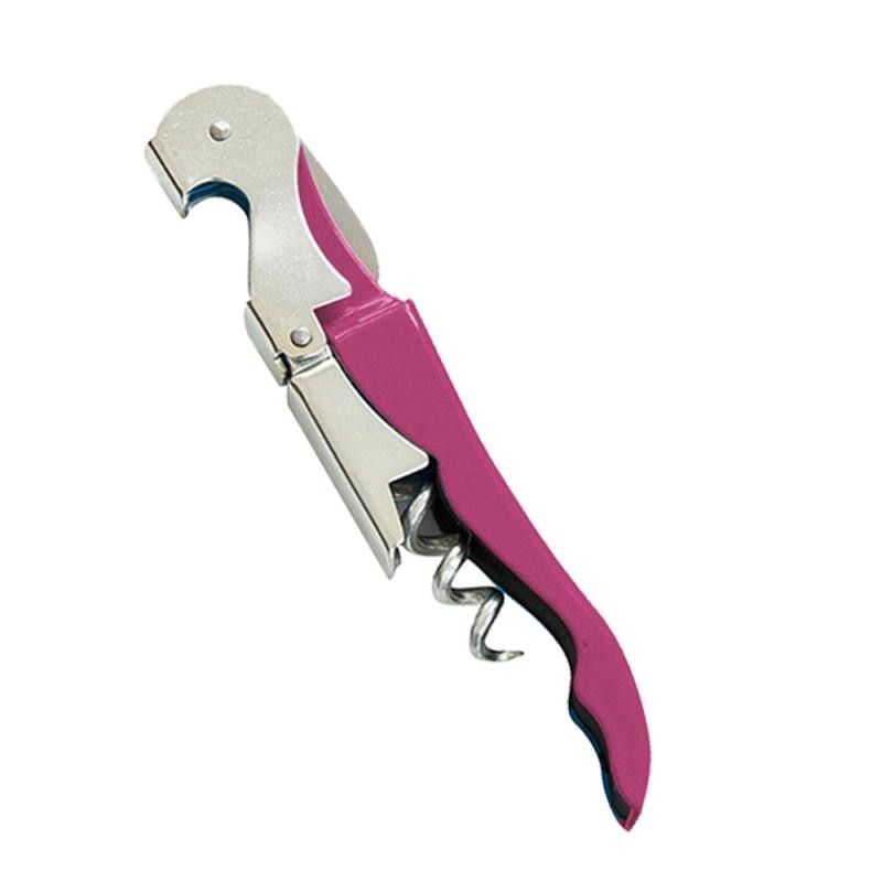 Multifunctionele Rvs Kurk Schroef Corkscrew Wijn Cap Opener Bier Cap Flesopener Keuken Bar Gereedschap Accessoires: pink