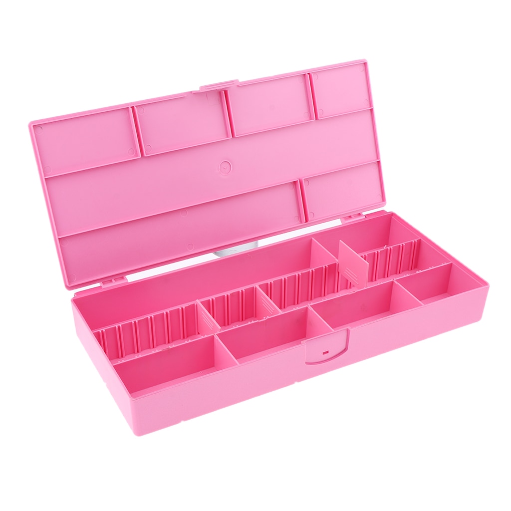 Schmuck Teiler Kasten Haarnadeln Haar Gummi Band Organizer Einstellbare Klar Kunststoff Perle fallen Lagerung Container