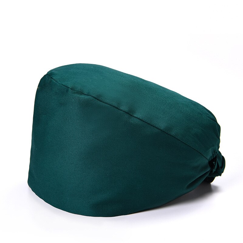 Casquettes solors en coton uni, chapeau de , respirant et ajustable pour hommes et femmes, chapeau de gommage pour laboratoire de beauté, animalerie: Dark Green