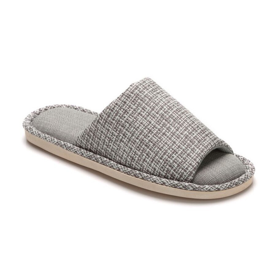 Zapatillas planas de lino para hombre, zapatos blandos cómodos, de otoño e invierno