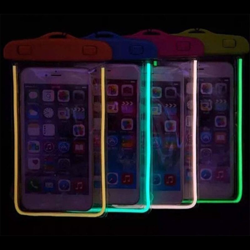 6 zoll Klar Treiben praktisch trocken Beutel PVC Wasserdichte praktisch Tasche für Schwimmen Tauchen Telefon Tasche
