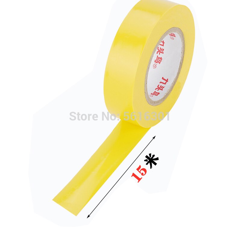 10 Uds cinta eléctrica de Color PVC resistente al desgaste retardante de llama cinta aislante eléctrica sin plomo cinta de color de tubo impermeable