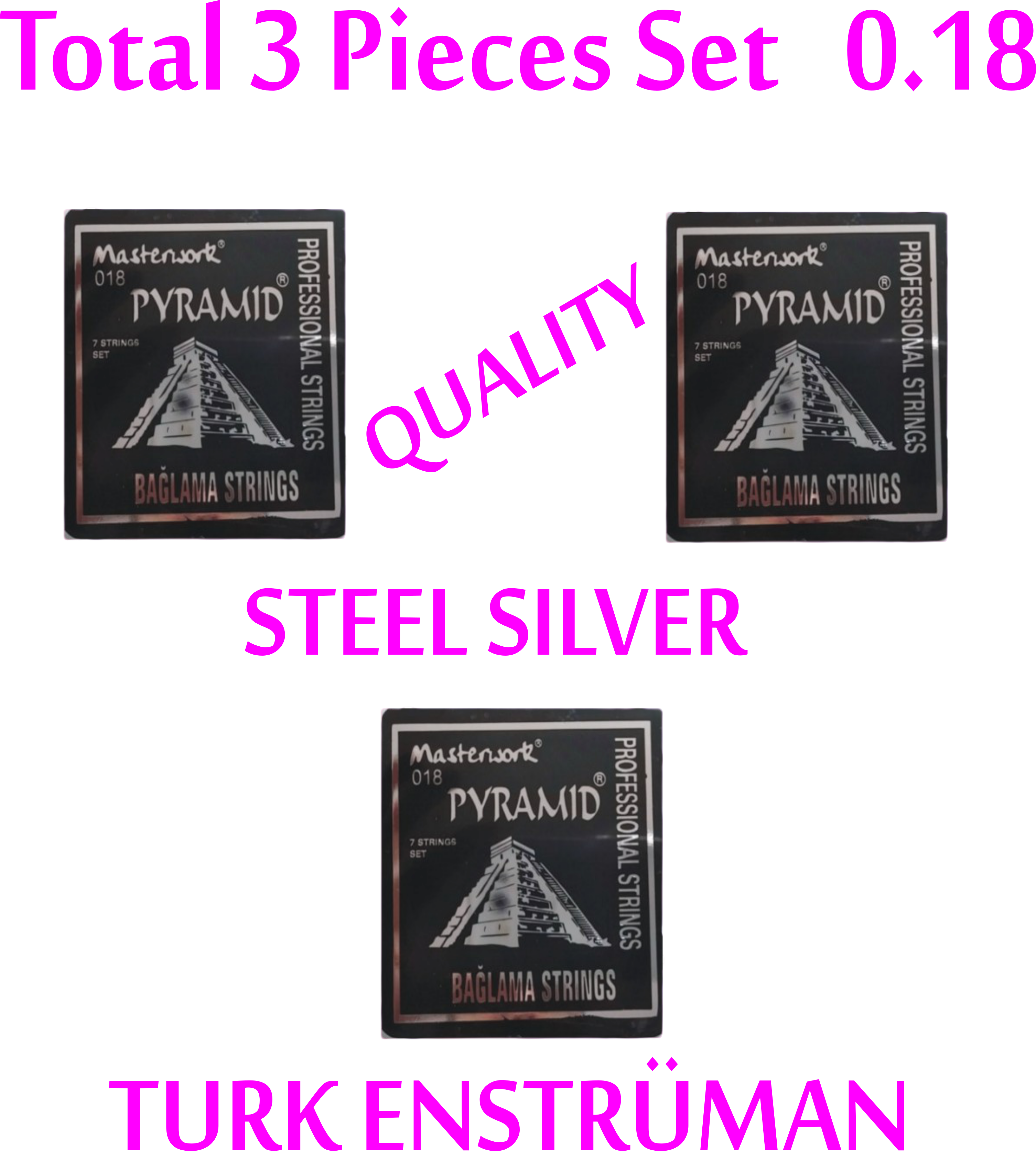 Türk Enstrüman , Pyramıd Tel,Kapo , Tezene , Burgu , Eşik , Köprü , Tam Takım Set Turk Müzik Aletleri