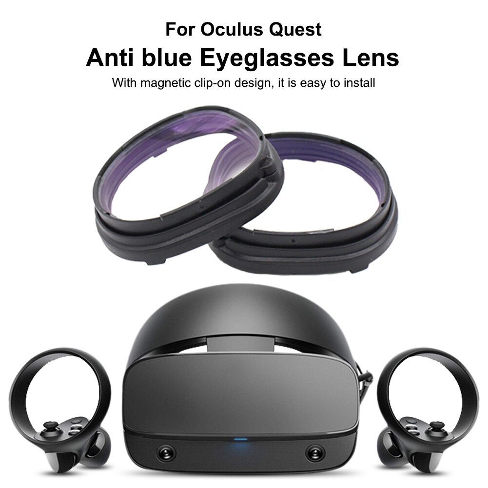 Anti Blauw Licht Magnetische Brillen Lens Met Frame Bescherming Accessoires Voor Oculus Quest Vr Headset Verlichten Vermoeidheid