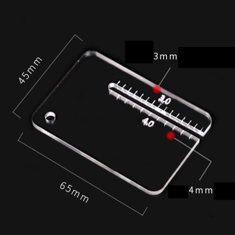 1pc With Scale Acrylic Plate DIY Hand Perforated Round Stitching Punch Tools For Helping Leather Hole Punch