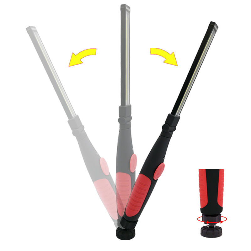 3 -i- 1 cob-arbejdslampe genopladelig led-arbejdslampe med magnetisk base superklar lampe med håndtag til bilreparation i hjemmet