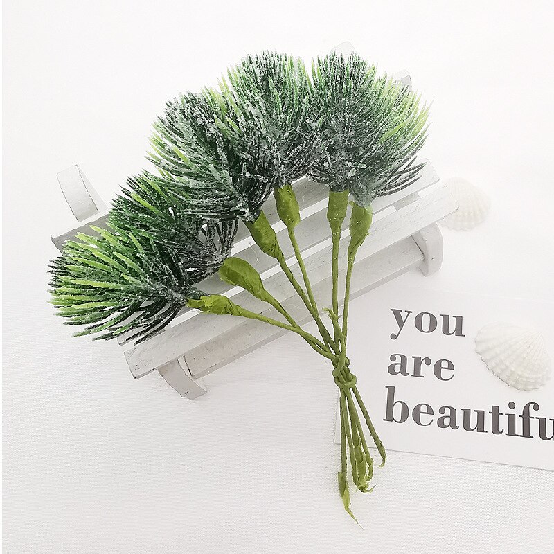 Flores artificiales de plantas de plástico para manualidades, flores decorativas para boda, corona, broche de costura, decoración del hogar, guirnalda de Navidad: 13