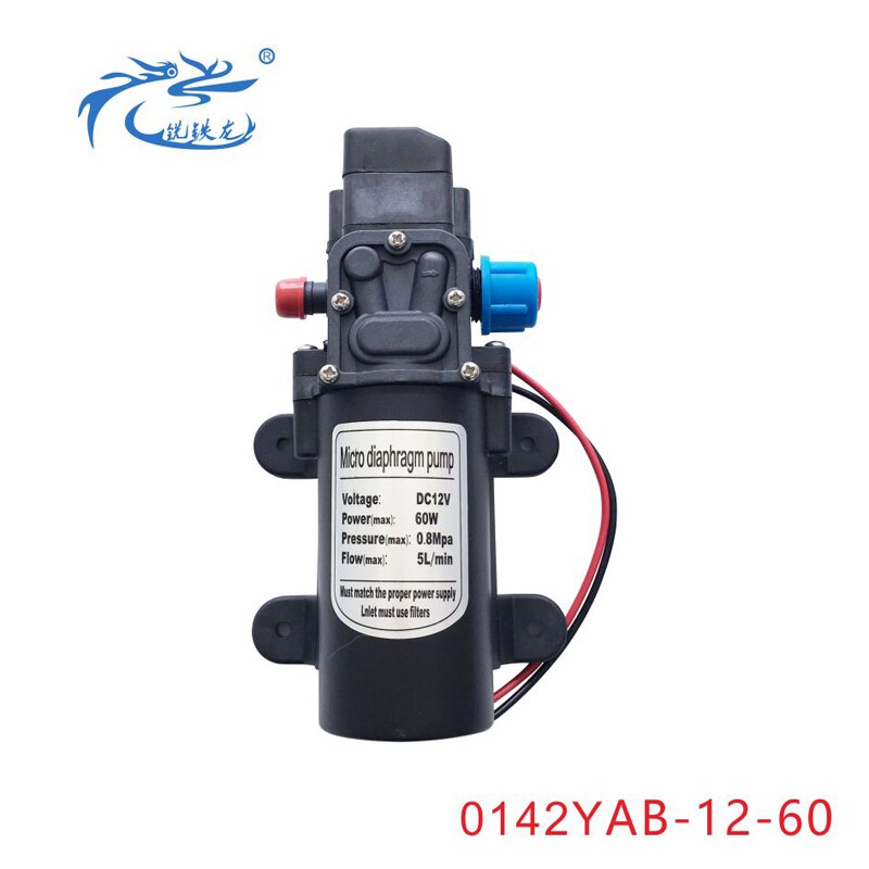 Zelfaanzuigende Pomp, Booster Pomp, Hoge Temperatuur Pomp, Spuit, Waterpomp, miniatuur Elektrische Membraanpomp, 12V60W: 0142YAB1260