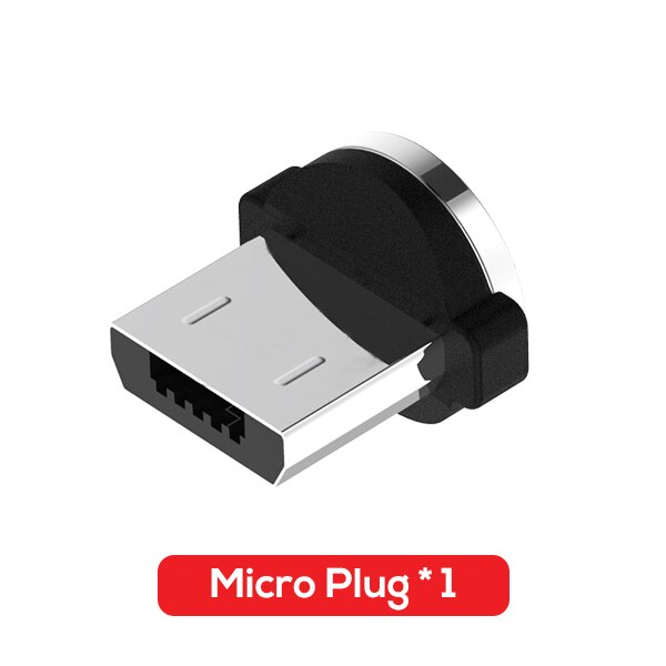 Cable magnético giratorio de 360 + 180 grados, Cable de carga rápida Micro USB tipo C, para iPhone, Xiaomi, USBC, novedad: Only Micro Plug