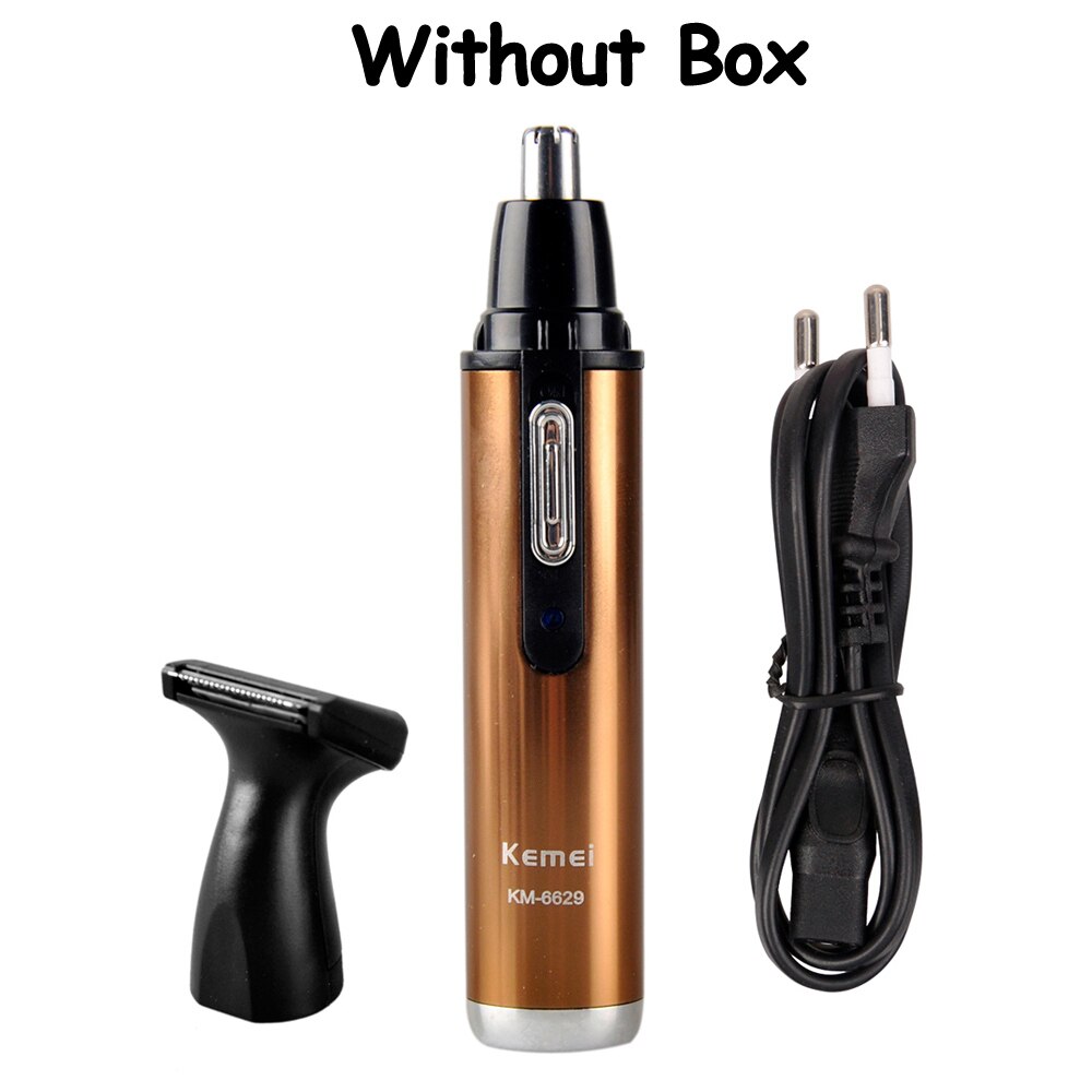 4 in one Rechargeable nose hair trimmer for men trimer ear face eyebrow nose hair removal eyebrow Trimmer for nose Wireless: Without package-2