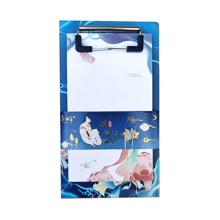 Clipboard Note Paper Retro Board Clip Memo Paper Folder Pads Writing Clamp Document Filing Products Stationery Office Supplies: Orange