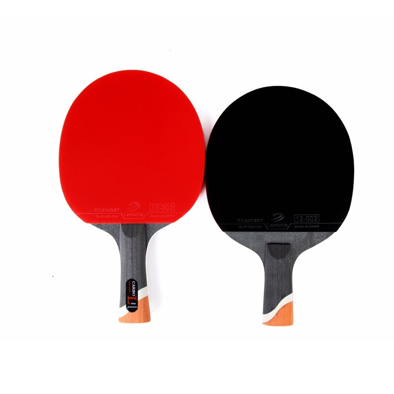 Brand Carbon Fiber Table Tennis Racket Assembled Pimples In Rubber Flared Handle CS Penhold Ping Pong Bat