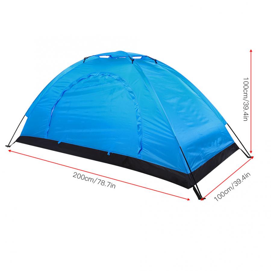 Outdoor-campingzelt, wasserdichtes ein-personen-zelt, ultraleichtes campingzelt, angelzelt, kletterzelt, wanderzelt, einlagiges zelt mit vordach