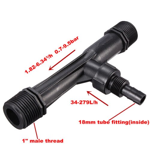 NuoNuoWell 1/2 ''3/4" 1 inch Irrigatie Venturi/Ozon-Water Meststof Mixer Injector Landbouw Tuin: C