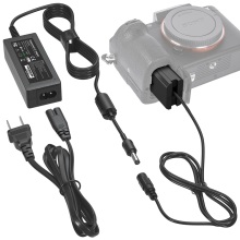 Fuente de alimentación AC-PW20 NP-FW50 Batería ficticia ZV-E10 Kit de adaptador de CA continuo AC PW20 para cámaras Sony Alpha ZVE10 A6400 A6000 A5100 A6100 A6300 A6500 A7 A7II A7S A7SII Cyber-shot DSC-RX10 II III IV