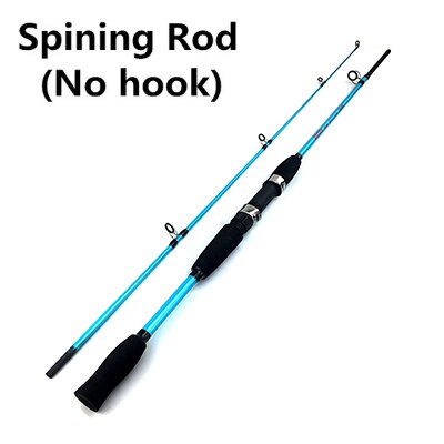 Spinhengel, werphengel, handlokmiddel, carbon feederhengel, karpervliegvistuig, pesca 1.5m 1.8m 3g-21g, ultralicht, reissurfen: Blauw / 1.8 m