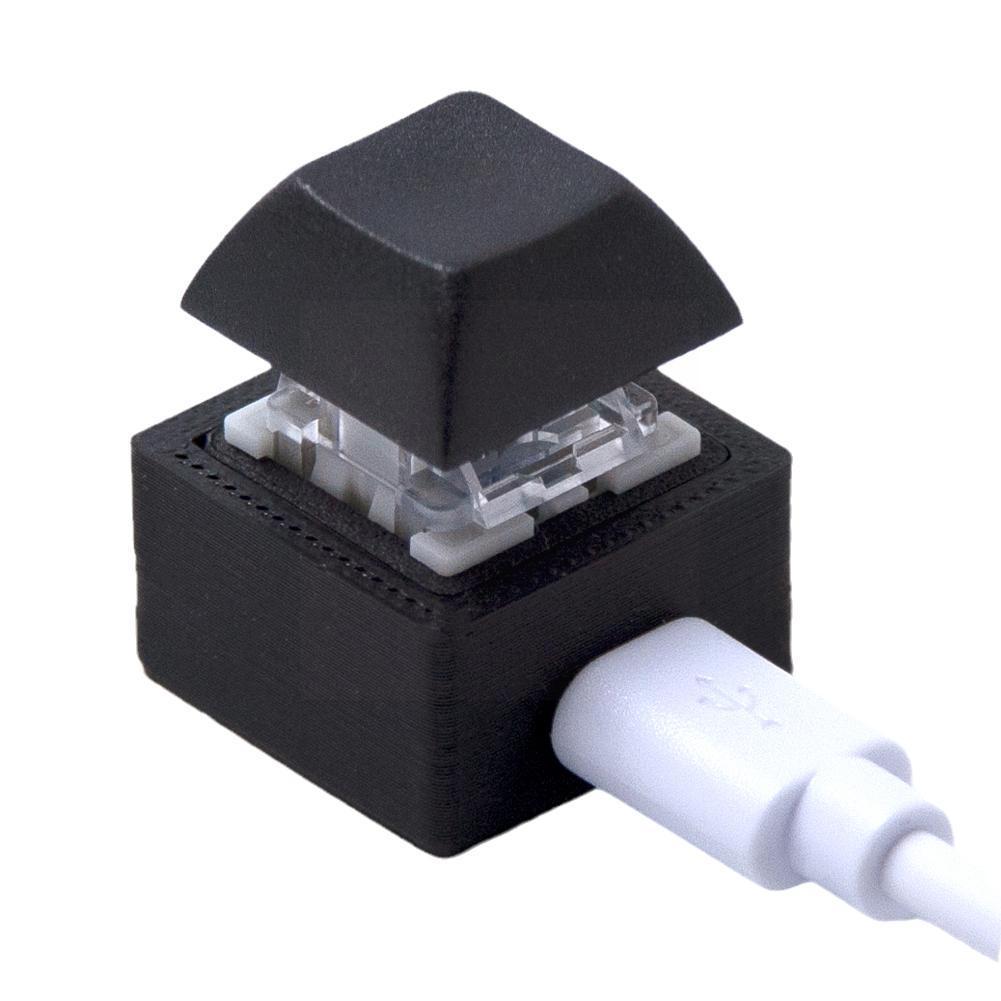 One Key USB Single Keyboard Mechanical Axis Wired Enter Cut Password Switch Desktop Keyboard Shortcut Custom Screen D4S7