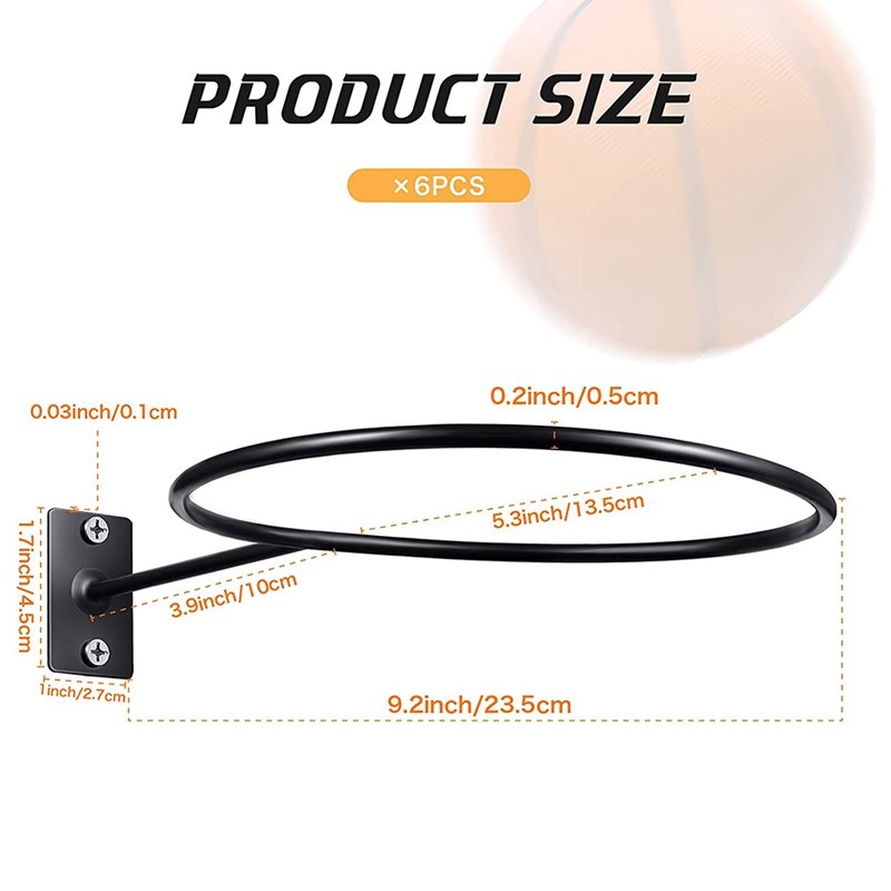 6 Pack Zauberstab Montieren Ball Anzeige Ball Lagerung Ball Gestell Ball Halfter Für Basketball FußBall Volleyball FußBall