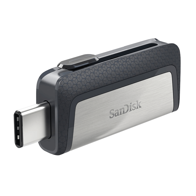 SanDisk OTG USB 3.1(Type-C) Flash Drive 64GB 128GB 256GB Dual Drive High Speed Type-C OTG Pen Drive For type-c smartphones/PC: WHITE / 128 GB
