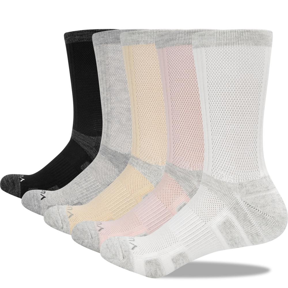 YUEDGE Brand Women's Winter Warm Breathable Cotton Cushion Colorful Cute Casual Sports Crew Socks(5 Pairs/Pack): 1908MIX / XL(9.5-12.5 US Size)