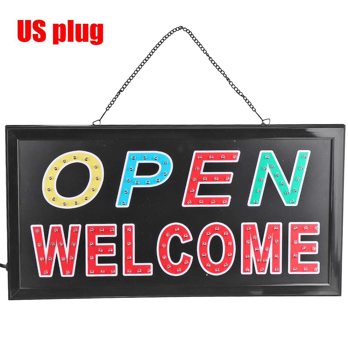 LED Store Open Sign Advertising Light Board Shopping Mall Bright Animated Motion Neon Business Store Billboard US AU Plug: 110V