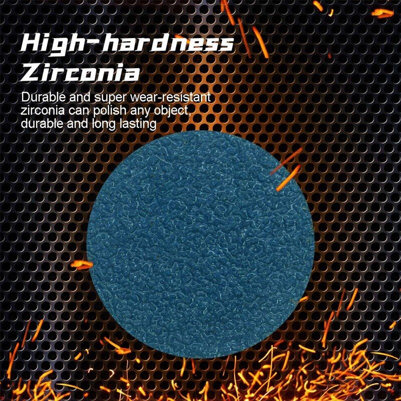 75PCS 50mm Quick Change Discs Zirconia Sanding Discs with 1/4 Inch Holder,2 Inch Grinder Roloc Sanding Discs for Grind Polish