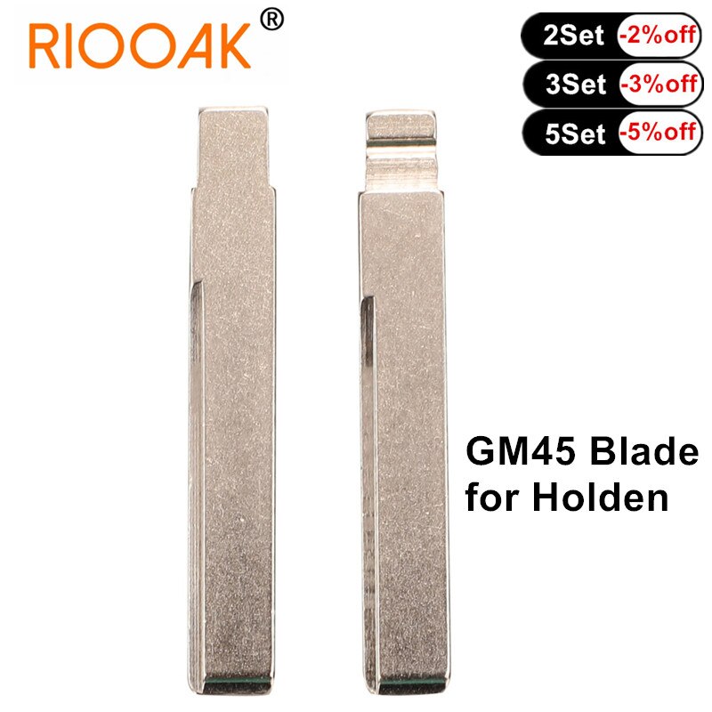 5pcs Replacement Car Key Blade GM45 Blank Key Uncut Blade Car-styling for Holden For KD VVDI Remote