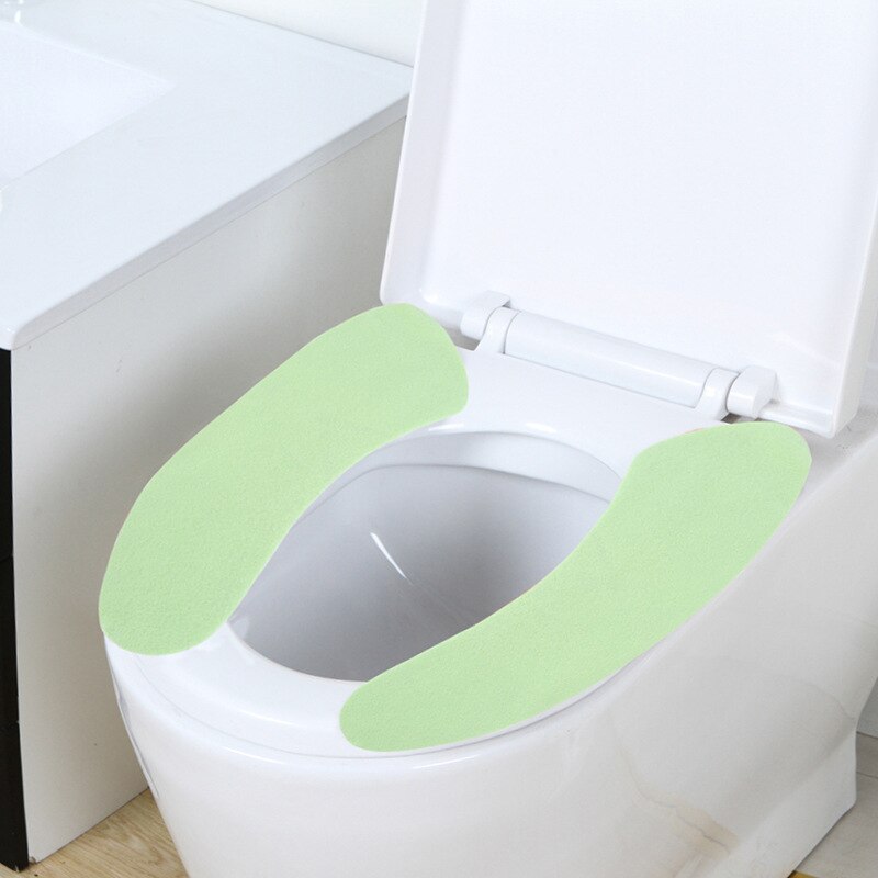 12 Models Printed Cartoon Cut-and-paste Toilet Seat Pad With Repeatable Washable Bathroom Toilet Seat: K