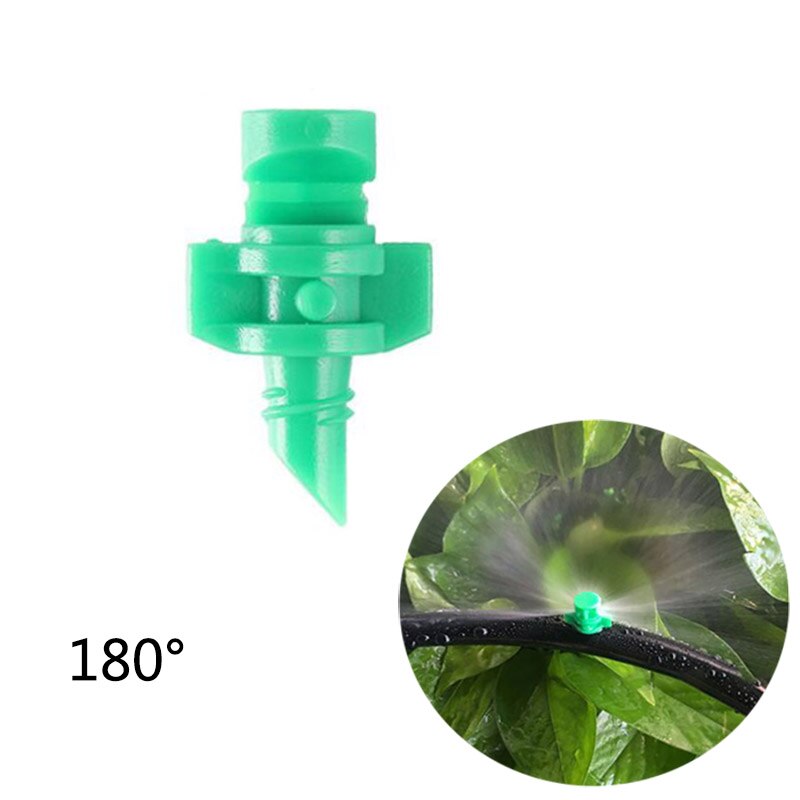 50x 90/180/360 Degrees Garden Watering Irrigation Simple Refraction nozzle Flower Mist water Threaded connection SprayerR1: 180 degree 50pcs