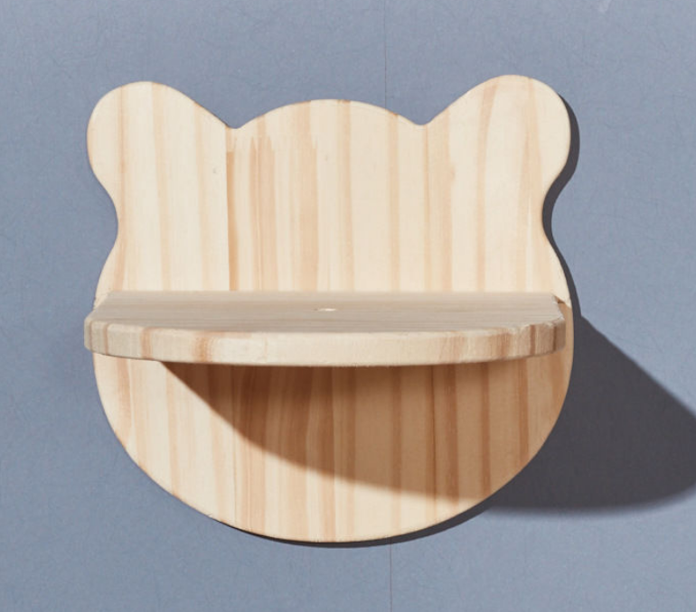 Wall-Mounted Cat Climbing Frame Wall-Mounted Solid Wood Cat Nest Jumping Platform Scratching Pole Cat Wall Cat Ladder Cat Space: Platform 2