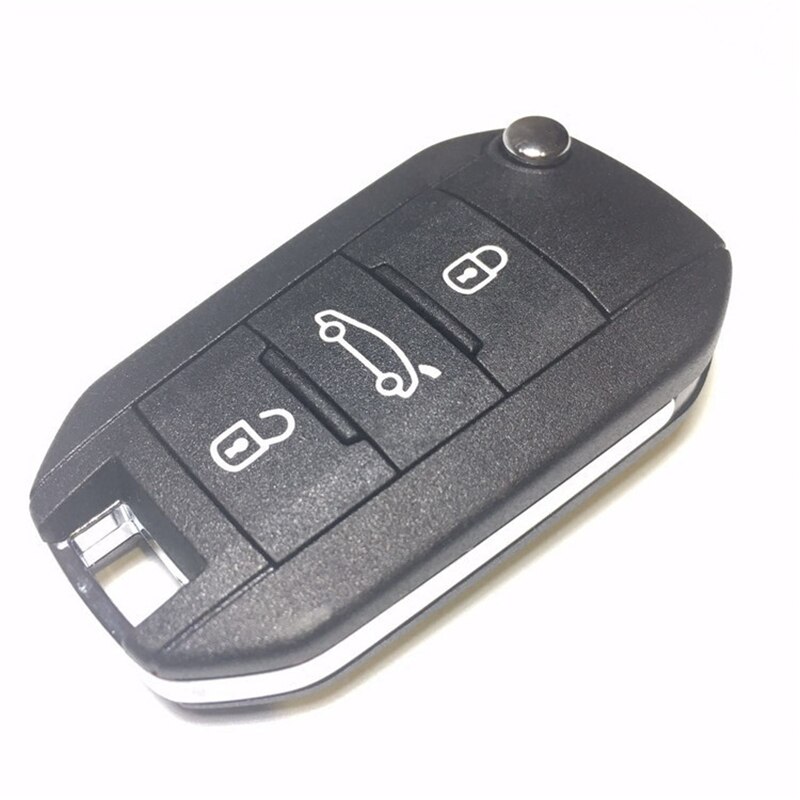 Mando a distancia plegable para coche, llave de 3 botones de 433Mhz con Chip ID46 para Citroen Elysee C4 C4L C3-XR e-elysee FOB