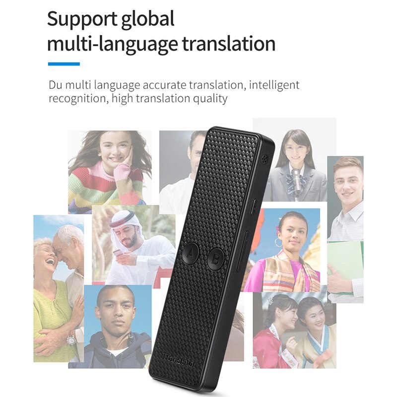 Portátil K6 voz inteligente traducción instantánea 68 idiomas para viajes