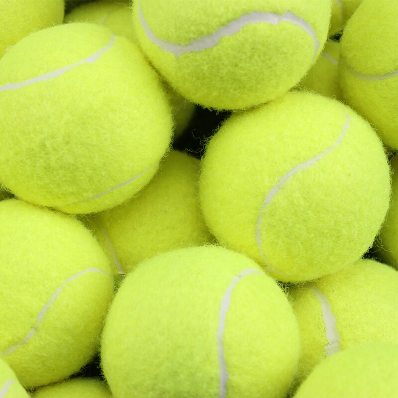 3pcs Rubber Tennis Ball High Resilience Durable Tennis Practice Ball For Club Competition Training Exercises