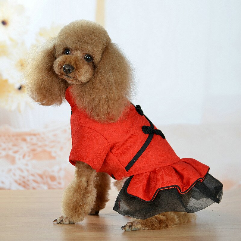 Pomeranian Clothing Spring Dog Dress Costume Outfit Cat Yorkshire Bichon Poodle Schnauzer Small Pet Dog Clothes
