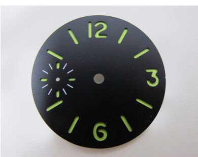 34.3mm lysende urskive steril sandwich urskive til eta 6497 urreparationsdel: Grøn