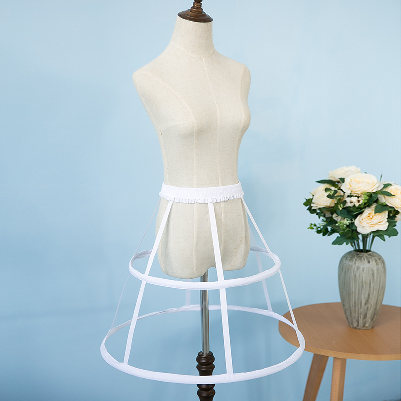Zwei Reifen Frauen Unterröcke Unterhose Unterrock Weiß Schwarz Krinolinen Für Kurz EINE Linie Kleid Cocktail Kleider Felsen Unterhose