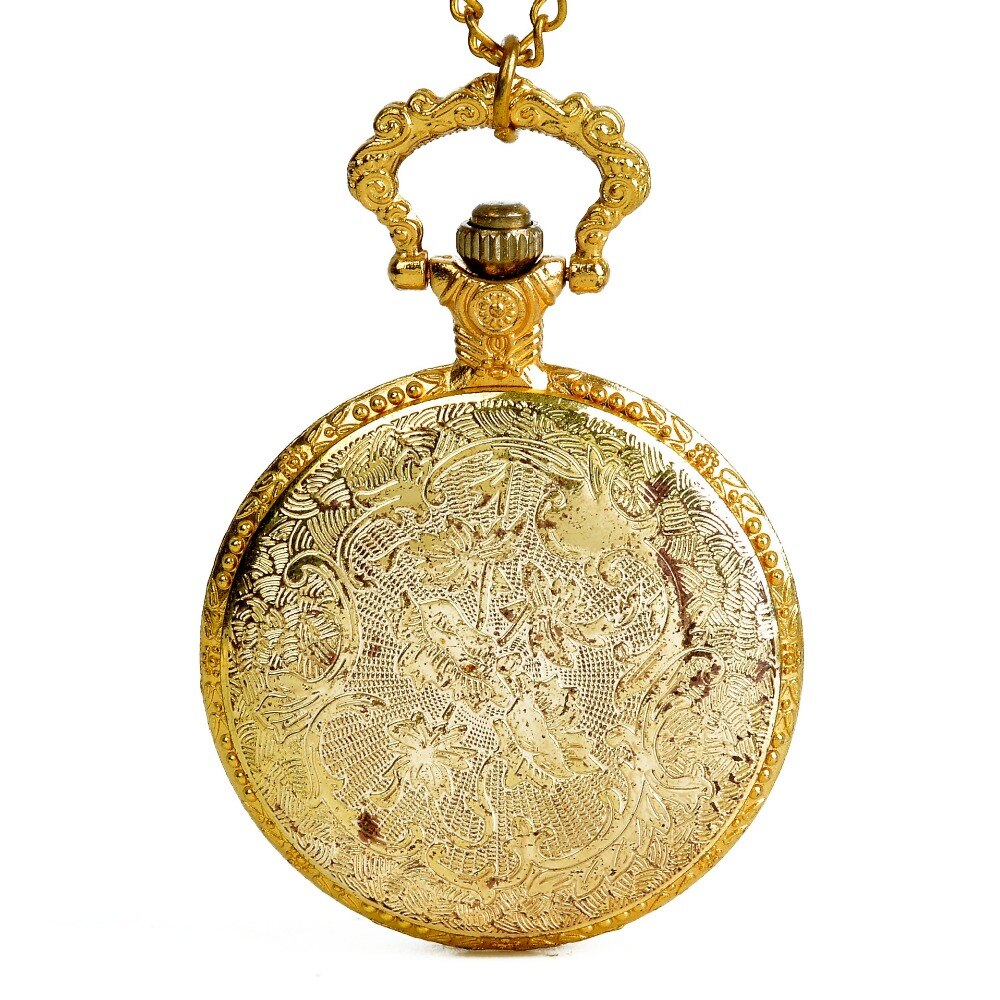 Guld fickur antik klassisk palats fickur kungligt halsband med kedja