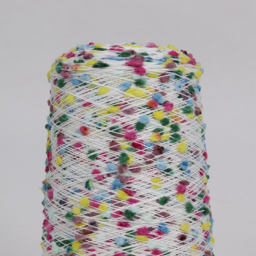 Japan Trendy Multi-color Fancy Knot Yarn 50 G Anti-pilling Polyester Blend Handknitting Yarn for Hand Crocheting Scarf Sweater