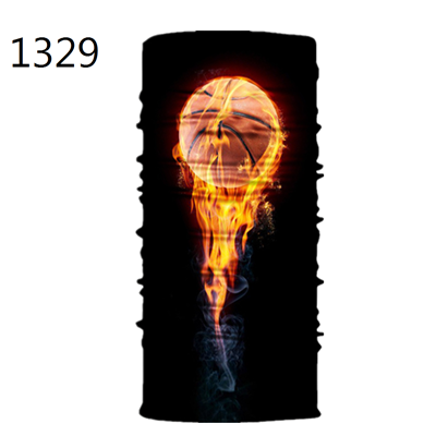 Voetbal Baseball Basketbal Patroon Gedrukt Gezichtsmasker Half Zon Dust Bescherming Sjaal 3D Buis Masker Naadloze Duurzaam Gezicht Bandana