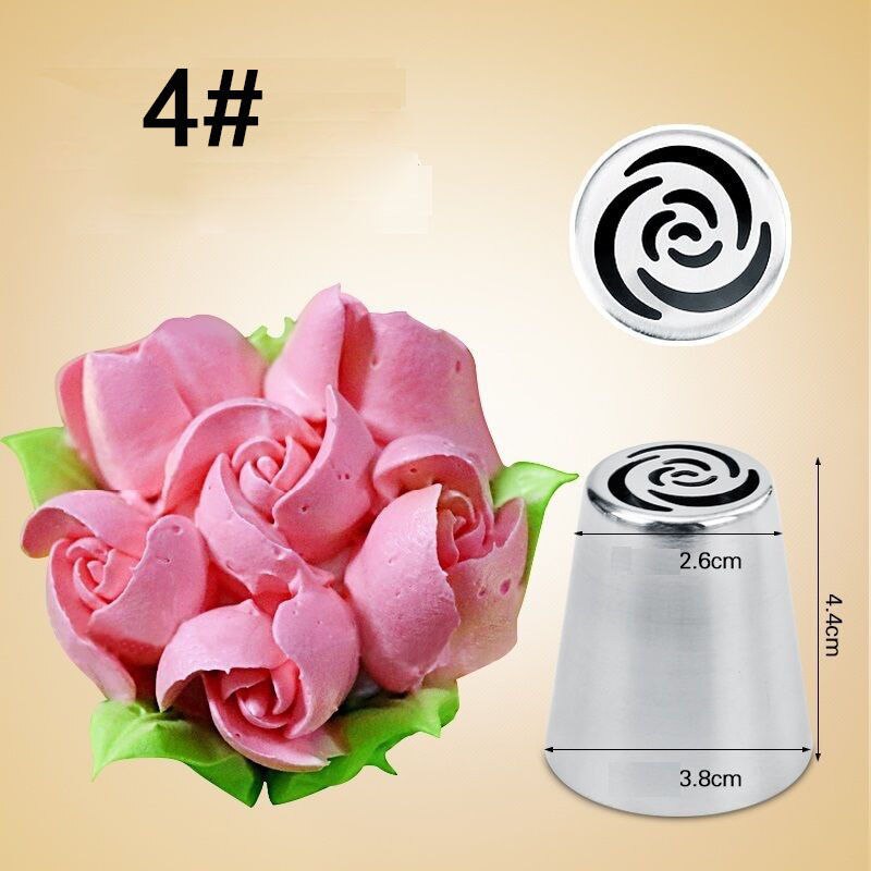 LIMITOOLS Russische DIY Gebak Cake Icing Piping Decorating Nozzle Tips Bakken Gebak Tool: Style 4