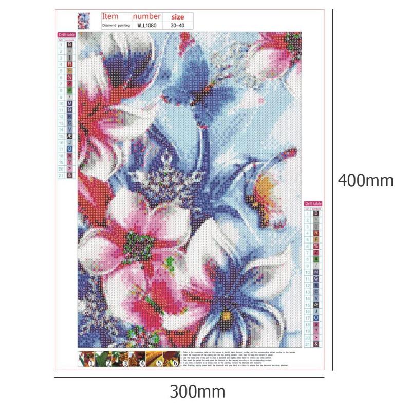 5D DIY Full Drill Diamond Painting Guardian Angel Butterfly Cross Stitch Needlework Kit Home Decor Oxidation Resistance 40*30cm