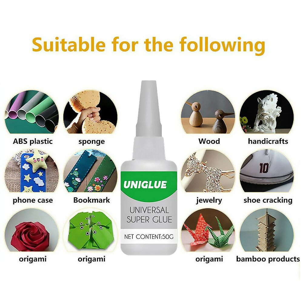 Uniglue Universal Super Glue Strong Plastic Glue For Resin Ceramic Metal Fast Adhesive Multi Purpose Epoxy Leather Textile 2