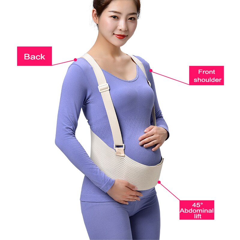 Femme enceinte circonférence fin de grossesse Section mince respirant maternité pansement taille soutien glisser pubique post-partum ceinture