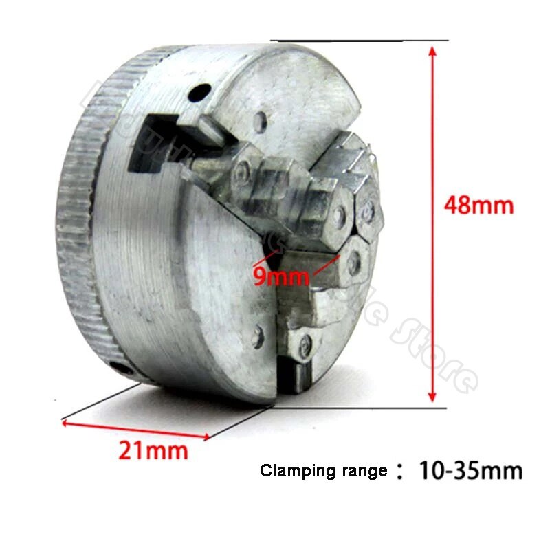 Z011 Mini Drill Chuck Zinc Alloy Manual Self-Centering Metal 3-Jaw 4 Jaw Lathe Chuck With 2 Chuck Key For CNC Lathe Machine Tool