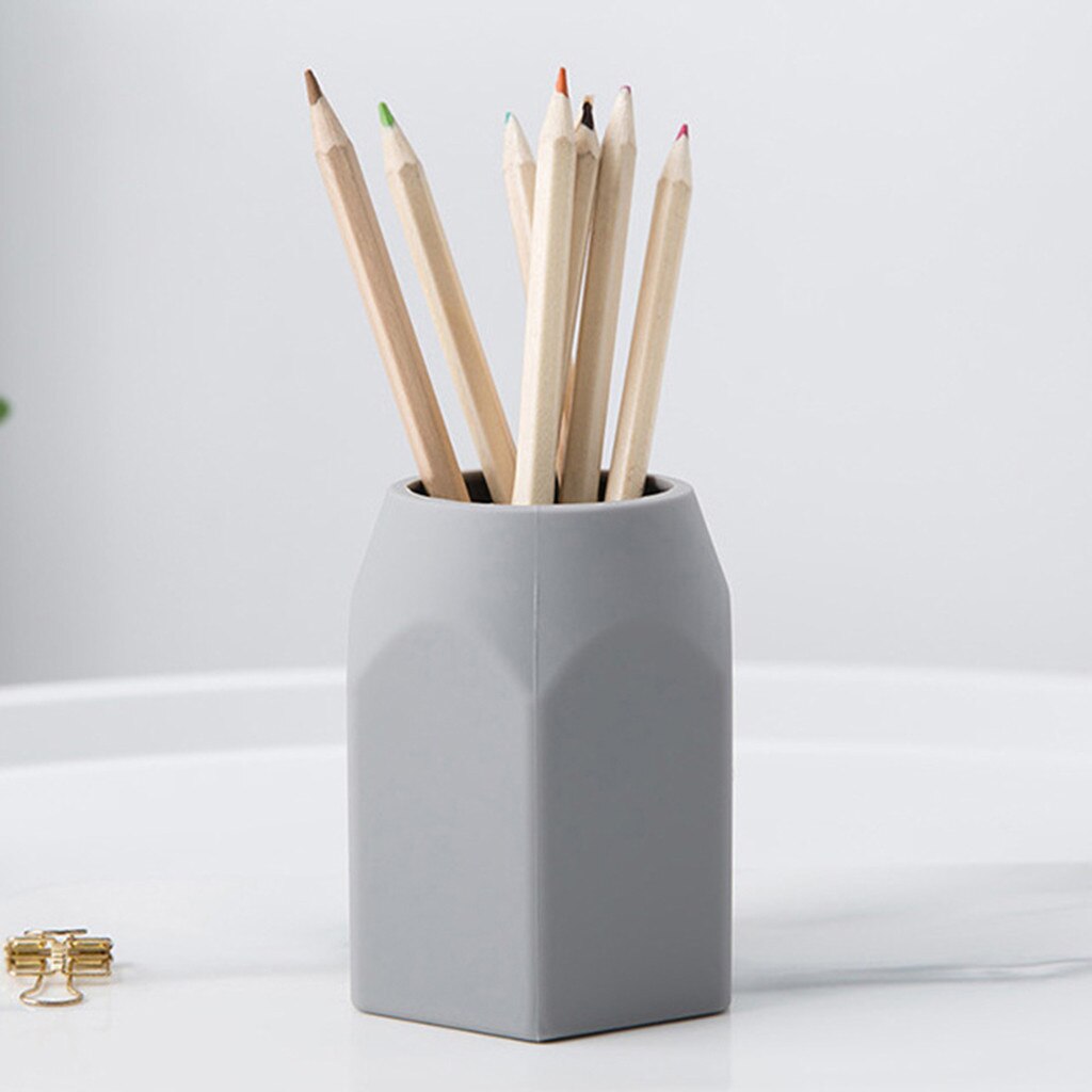 desk pencil case multifunctional makeup brush storage Desk pencil holder rack office pencil case pot Pencil jar