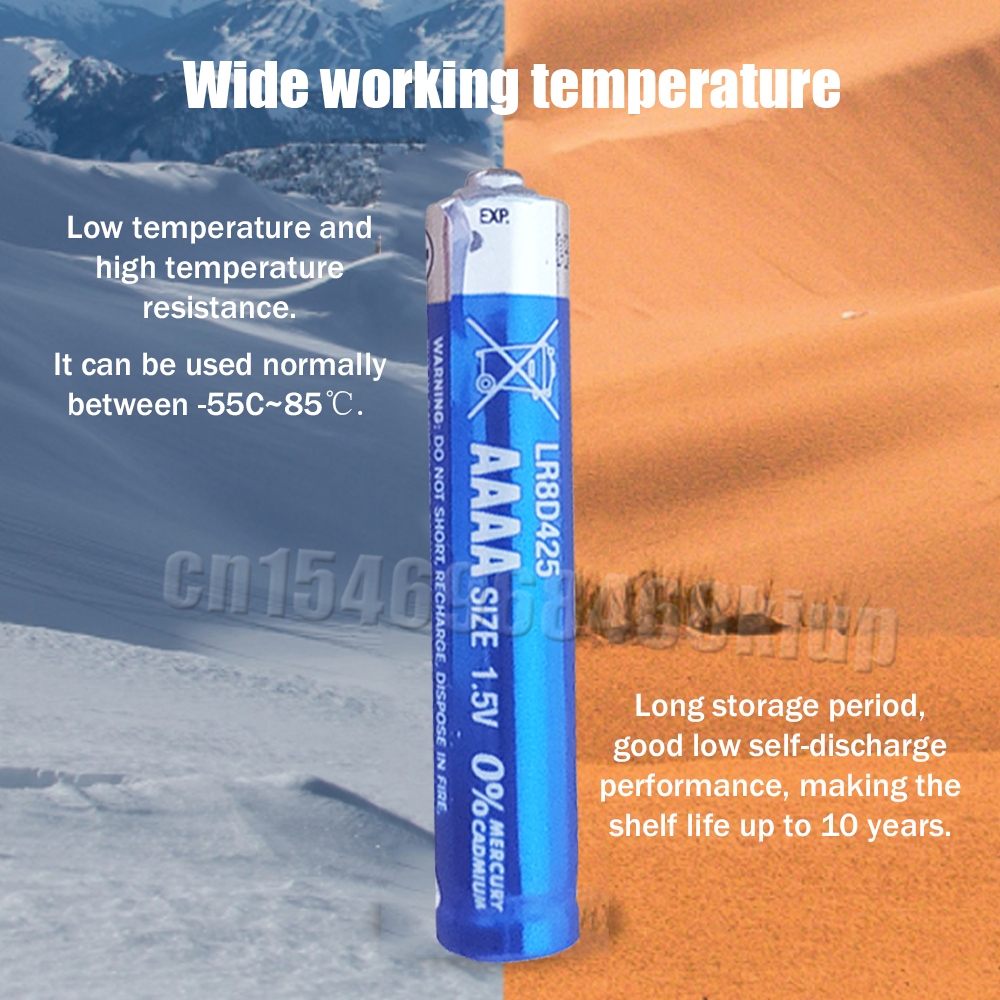 100PCS 1.5V AAAA LR8D425 Alkaline Battery 4A LR61 AM6 E96 MN2500 MX2500 For Camera Alarm Clock Electric Toys Bluetooth Earphone